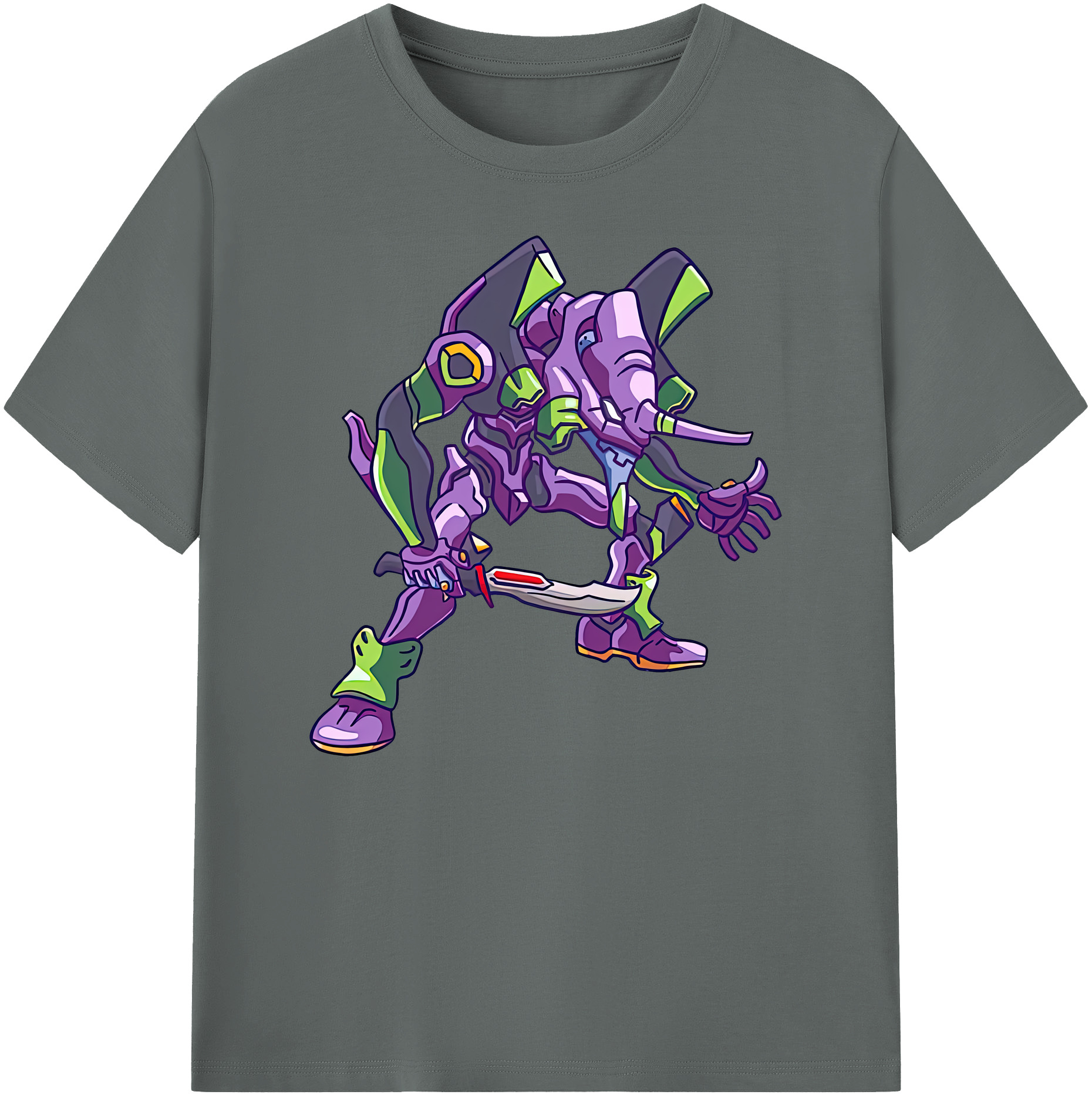 （画像用） EVA 新世紀エヴァンゲリオン 綿100％ メンズ半袖Tシャツ｜肌触りやわらか＆通気性